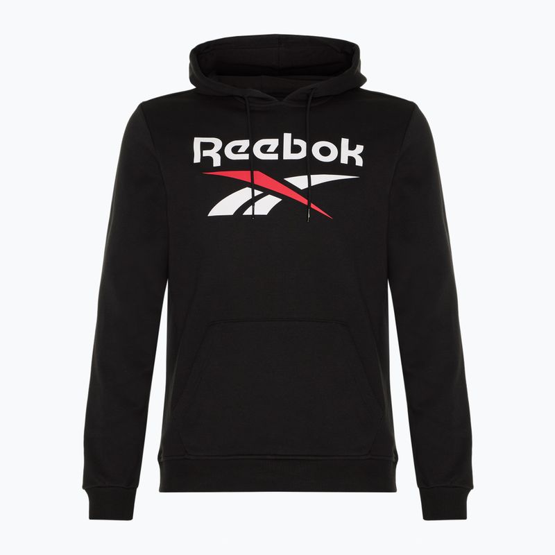 Pánská mikina Reebok Identity Big Logo Fleece Hoodie black/white/vector red