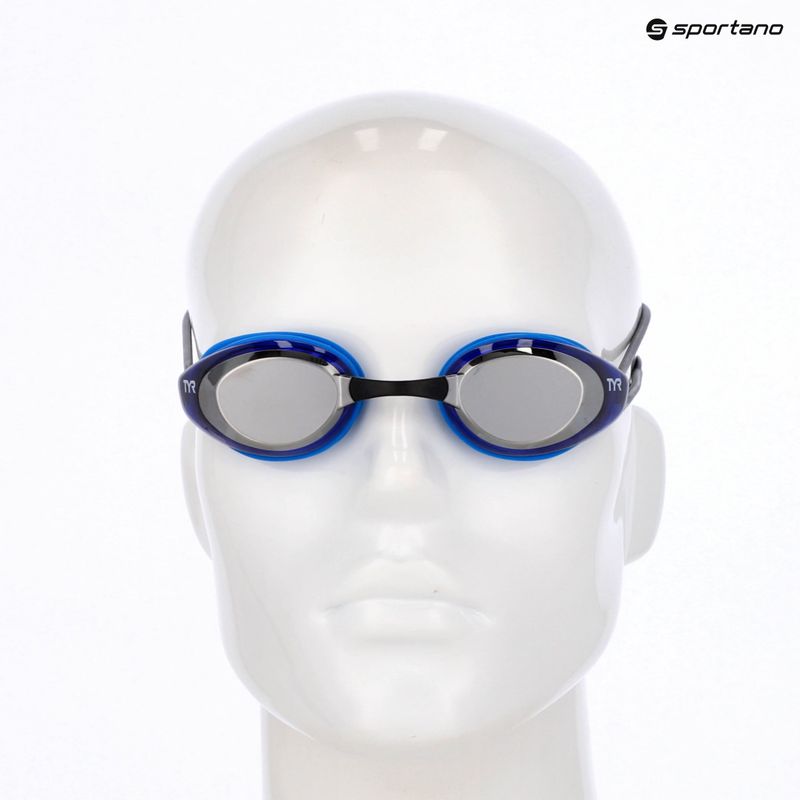 Plavecké brýle TYR Blackhawk Racing Mirrored silver/blue/black 3