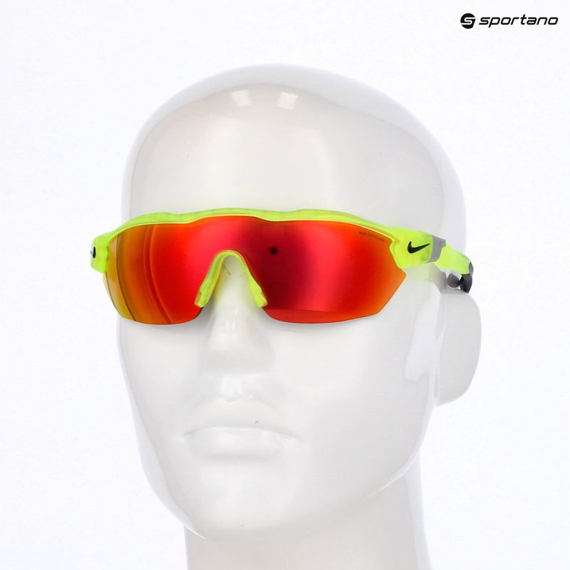 Pánské sluneční brýle Nike Show X3 Elite L matte volt/road red mirror 6