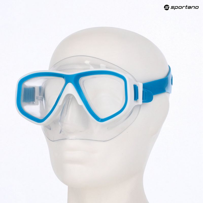 Potápěčská maska Mares Puffer aqua white/clear 6