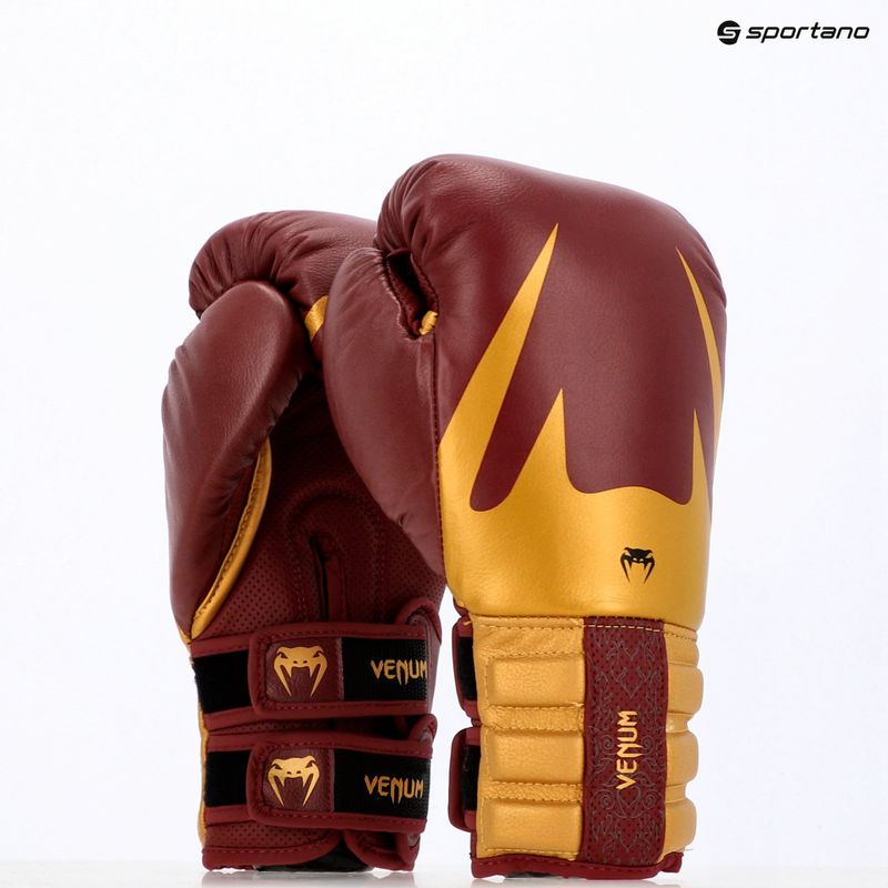 Boxerské rukavice Venum Reverso Boxing red/gold 17