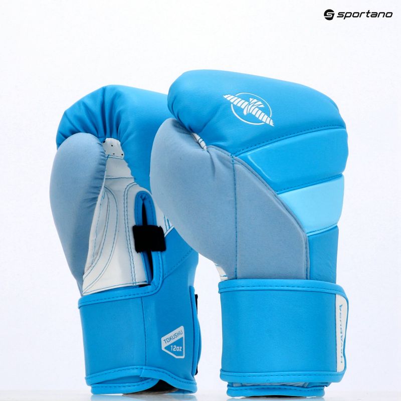 Boxerské rukavice Hayabusa T3 Neon neon blue 14