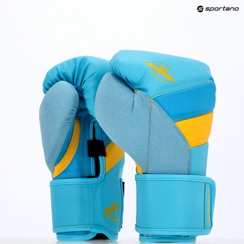 Boxerské rukavice Hayabusa T3 blue/yellow 15