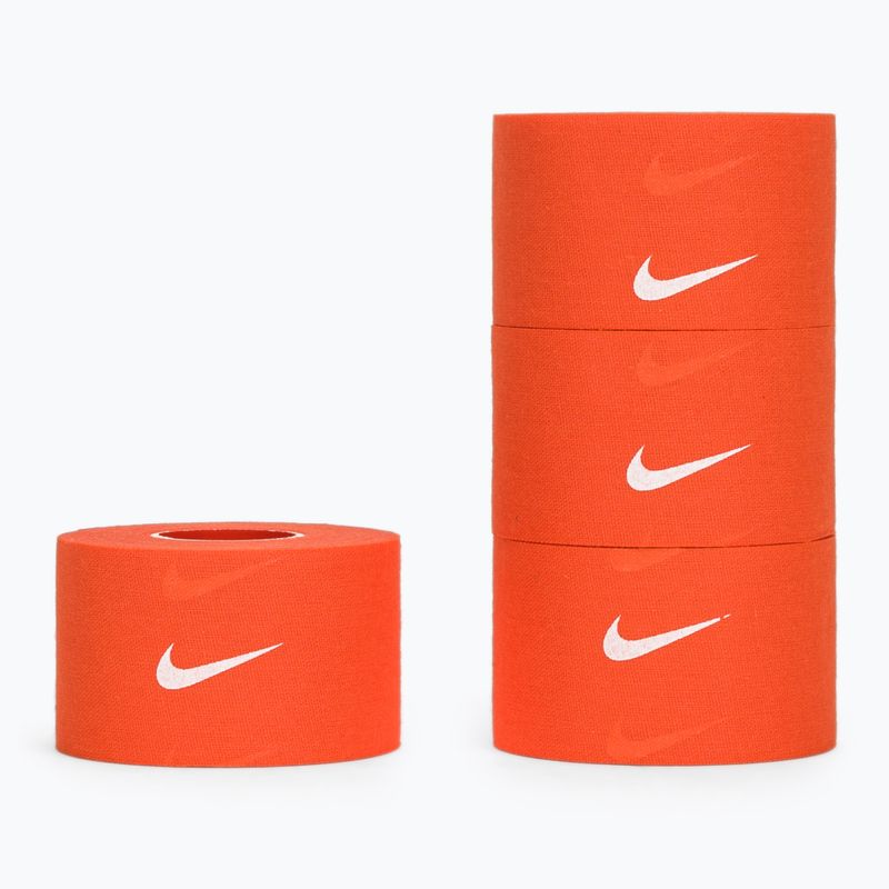 Elastický kohezivní obvaz Nike Strenght Athletic Tape 4 ks. oranžová/bílá