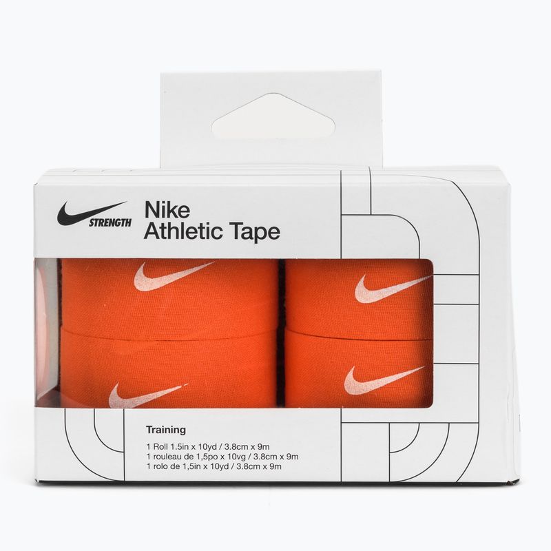 Elastický kohezivní obvaz Nike Strenght Athletic Tape 4 ks. oranžová/bílá 3