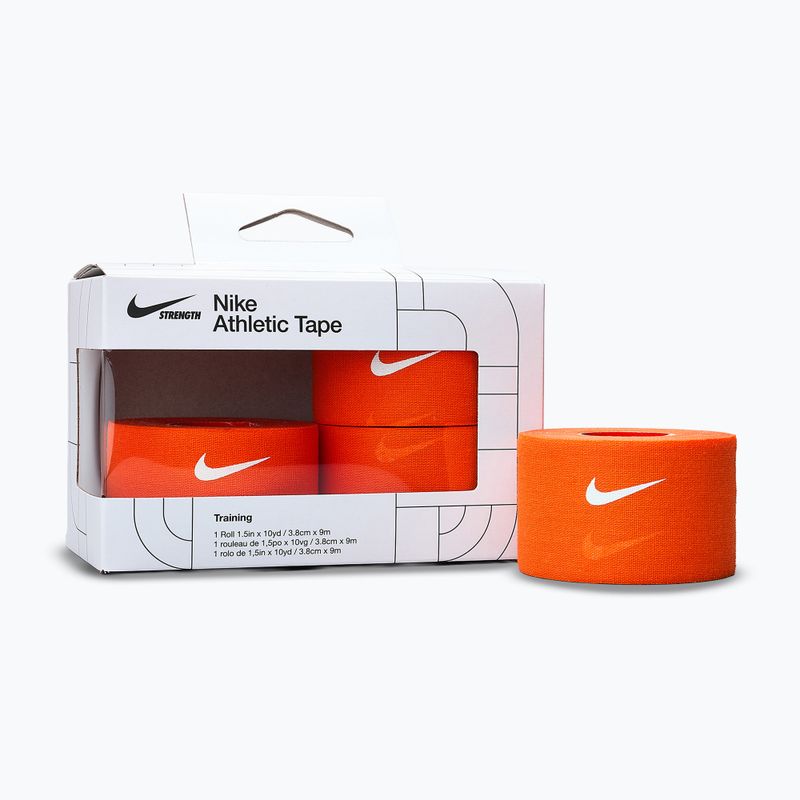 Elastický kohezivní obvaz Nike Strenght Athletic Tape 4 ks. oranžová/bílá 5
