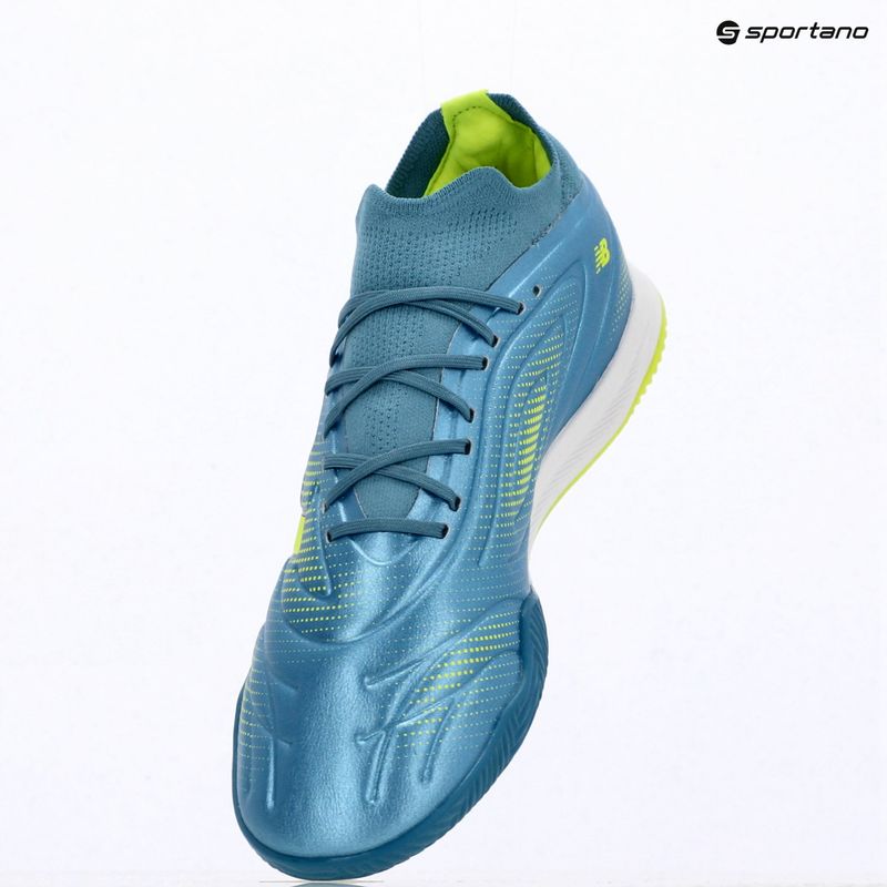 Kopačky New Balance Tekela Team Low V5 IN metallic blue/alkaline green/team navy 10