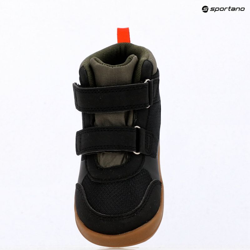 Dětské barefoot boty Viking Footwear Aspen Barefoot Mid 2V Waterproof černé 16