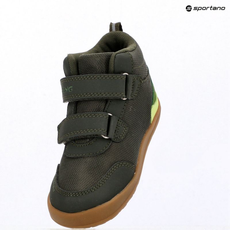 Dětské barefoot boty Viking Footwear Alv Barefoot Mid 2V Waterproof pine 22