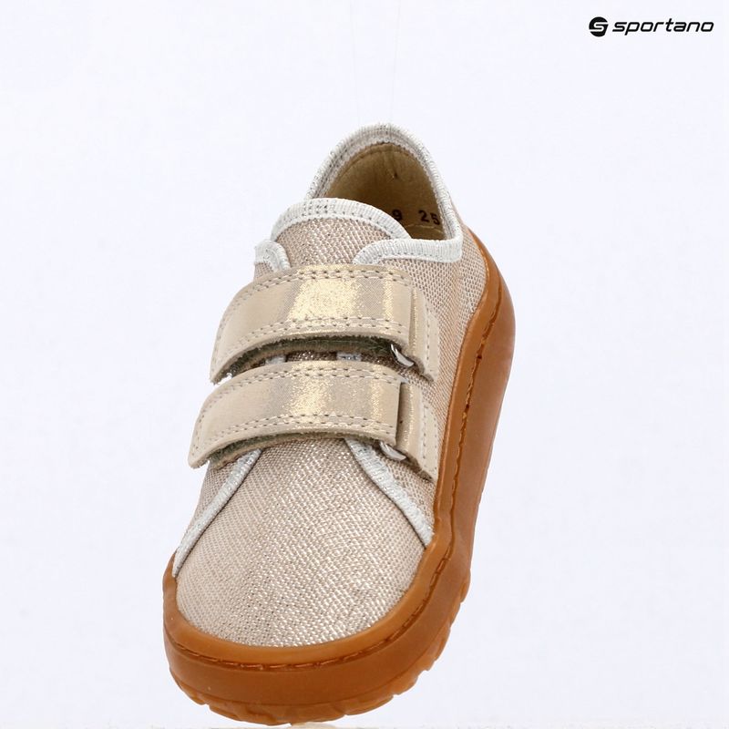 Dětské barefoot boty Froddo Canvas gold shine 16
