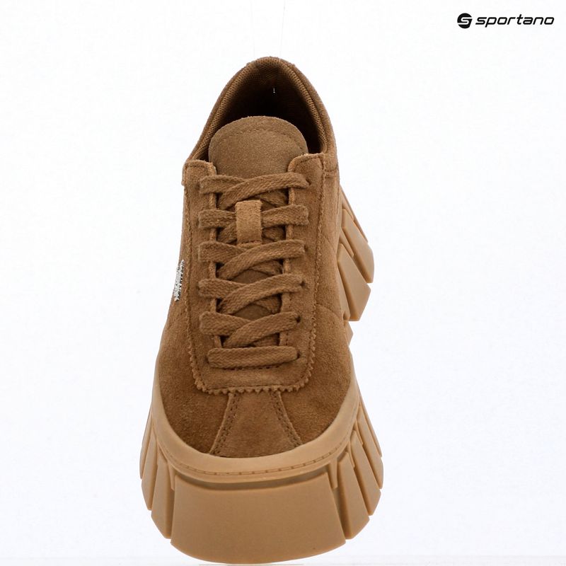 Dámské boty Tommy Jeans Platform Sneaker Suede warm khaki 9
