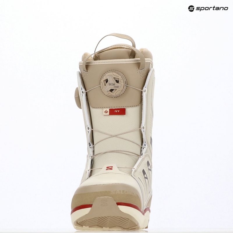 Dámské snowboardové boty Salomon Ivy Boa SJ Boa W almond milk/white pepper/haute red 6