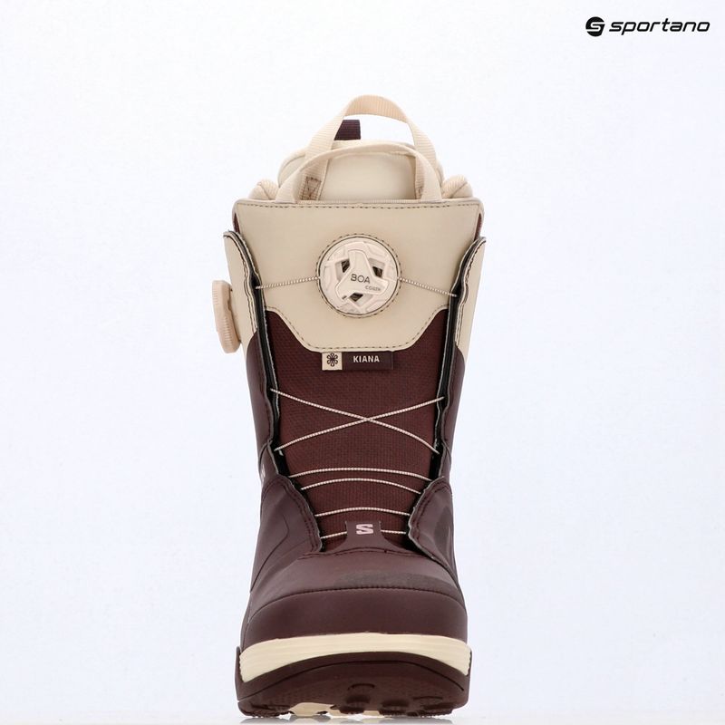 Dámské snowboardové boty Salomon Kiana Dual Boa W huckleberry/dawn pink/almond milk 6