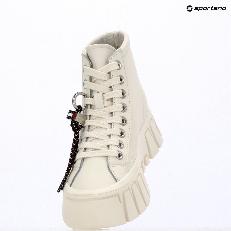 Dámské boty Tommy Jeans Platform Sneaker Leather MC ecru 9