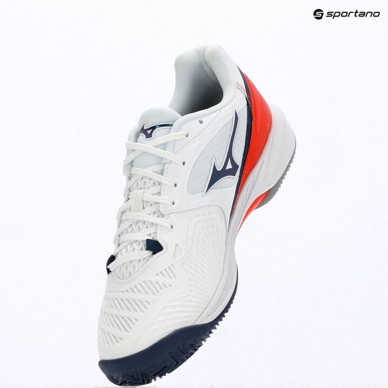 Pánské tenisové boty Mizuno Neo Ace CC white/insignia blue/orange 14