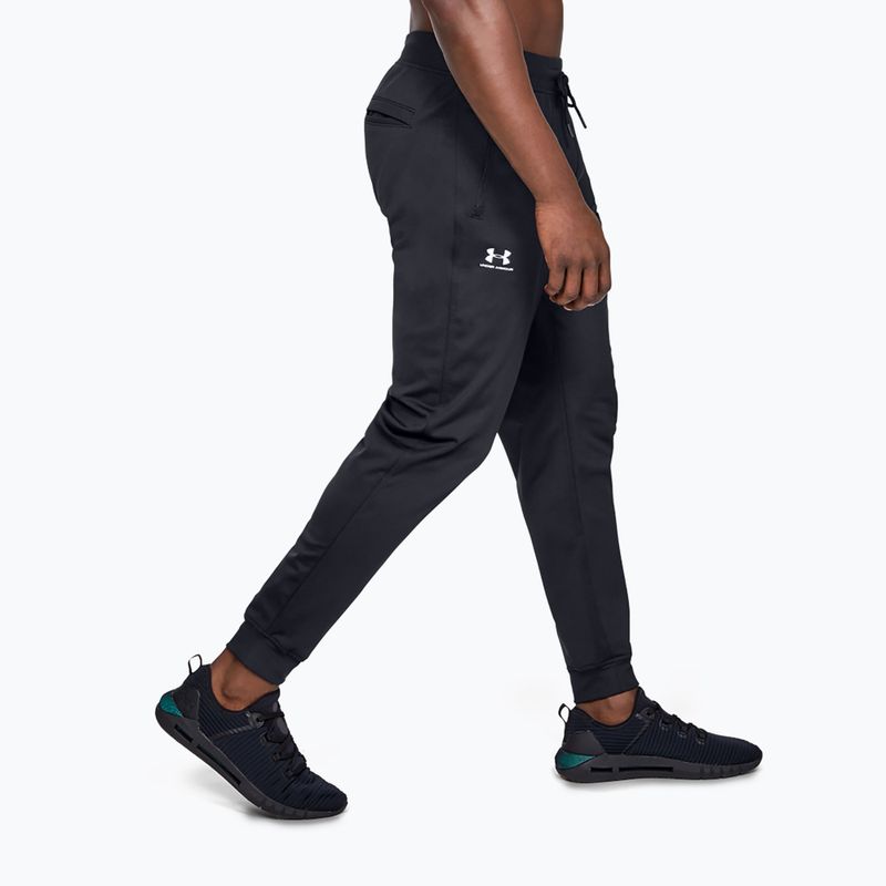 Pánské kalhoty Under Armour Sportstyle Tricot Jogger black/white 4