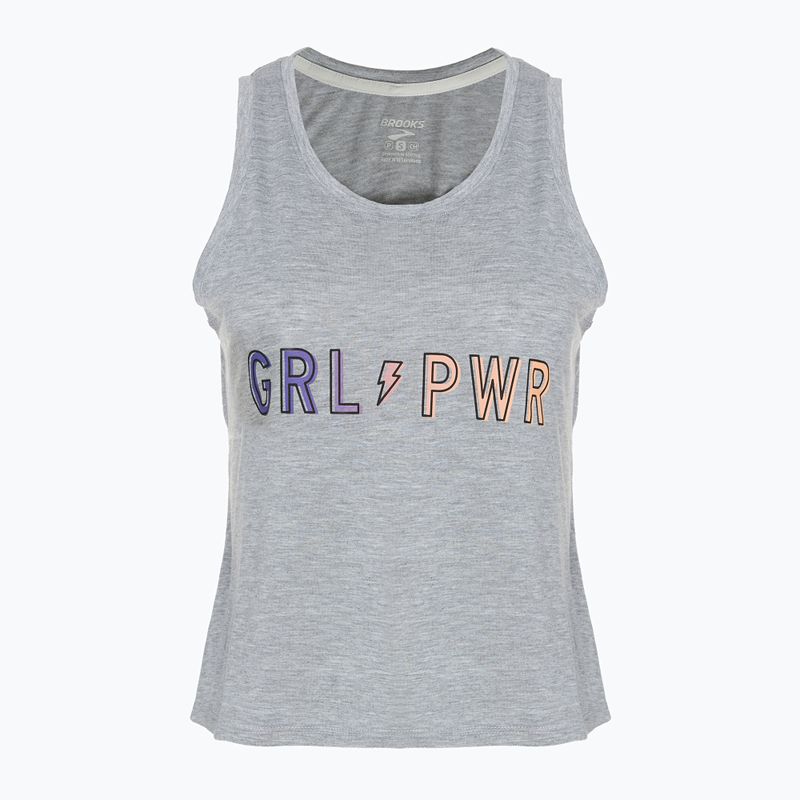 Dámské běžecké tričko Brooks International Women's Day Tank grey/purple/pink/peach/black