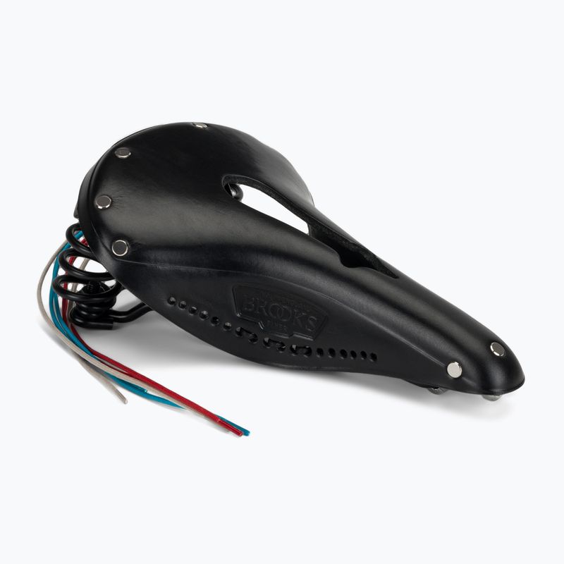 Cyklistické sedlo Brooks England Flyer Carved black