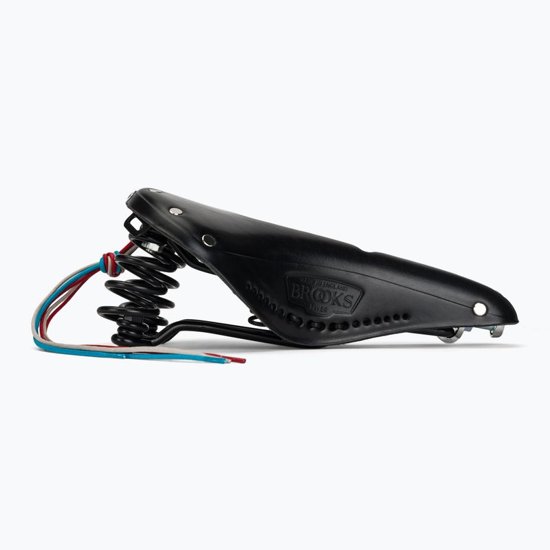 Cyklistické sedlo Brooks England Flyer Carved black 2