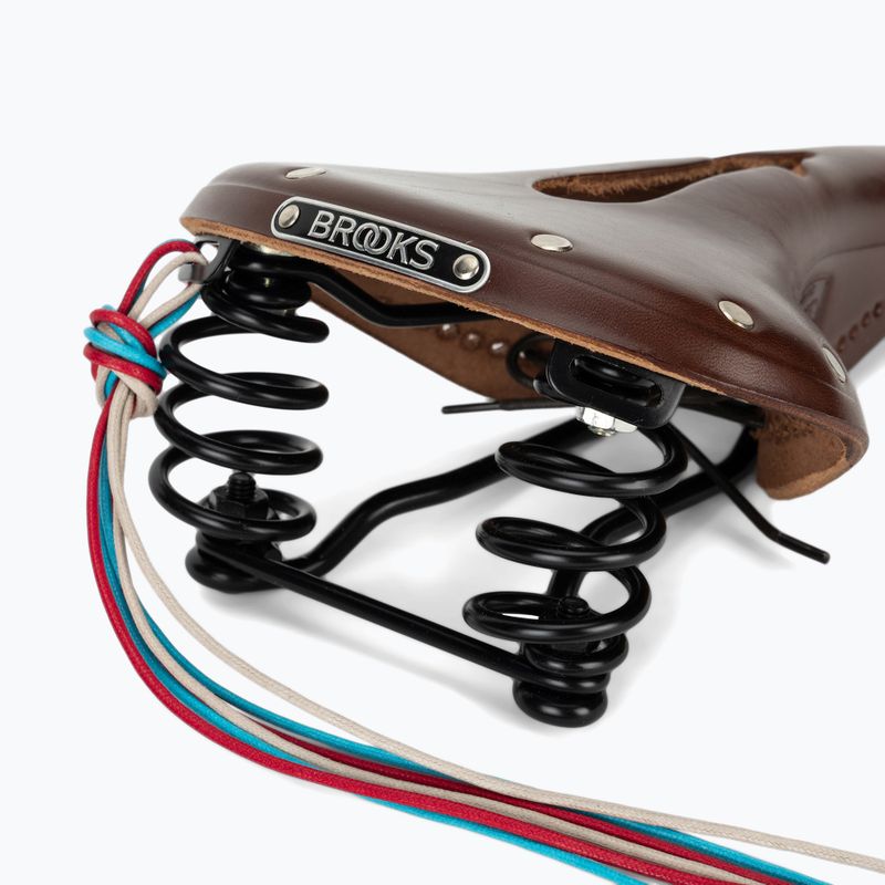 Cyklistické sedlo Brooks England Flyer Carved brown 5