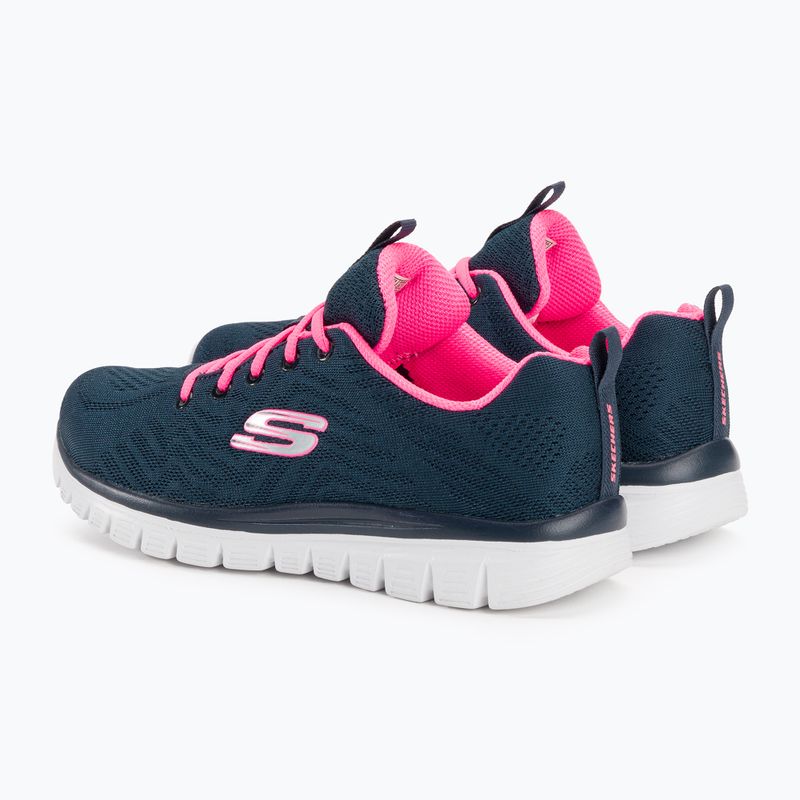 SKECHERS Graceful Get Connected dámské tréninkové boty navy/hot pink 3