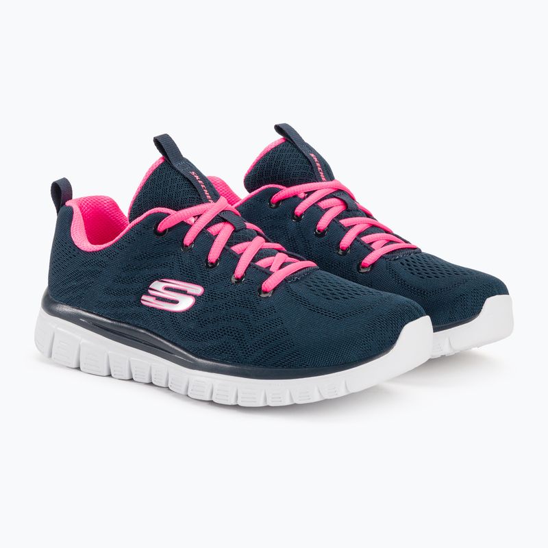 SKECHERS Graceful Get Connected dámské tréninkové boty navy/hot pink 4