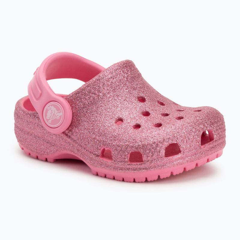 Dětské nazouváky Crocs Classic Glitter Clog Toddler pink lemonade 2