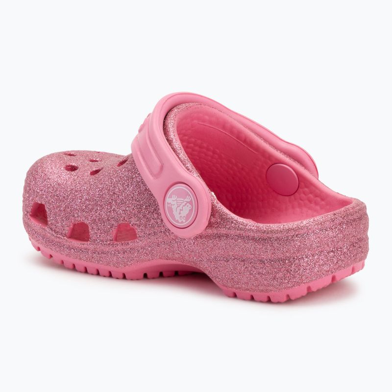 Dětské nazouváky Crocs Classic Glitter Clog Toddler pink lemonade 4