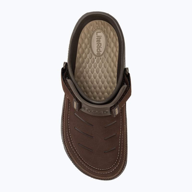 Pánské nazouváky Crocs Yukon Vista II LR Clog espresso/mushroom 7