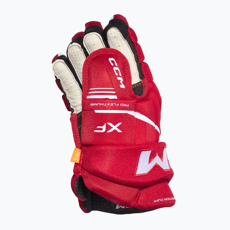 Hokejové rukavice CCM Tacks XF SR red/white 3