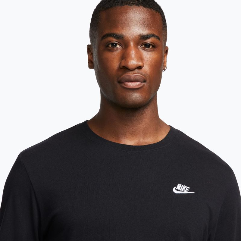 Pánské tričko Longsleeve Nike Sportswear Club black/white 4