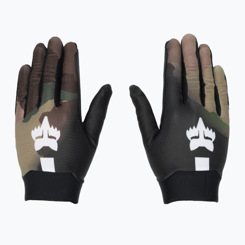 Pánské cyklistické rukavice Fox Racing Flexair GM green camo 2