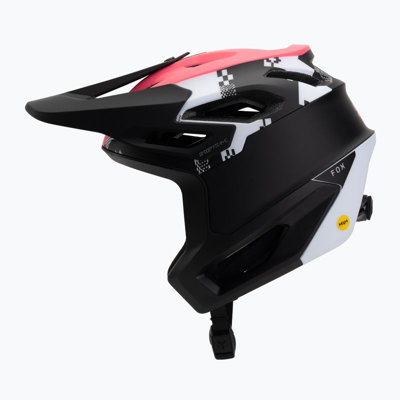 Cyklistická přilba Fox Racing Dropframe Pro Digi Image black/white 3