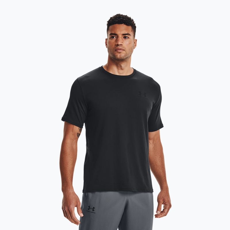 Pánské tréninkové tričko Under Armour Sportstyle Left Chest SS černé