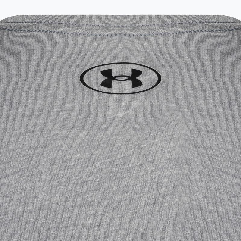 Pánské tréninkové tričko Under Armour Sportstyle Left Chest SS steel light heather/black 7