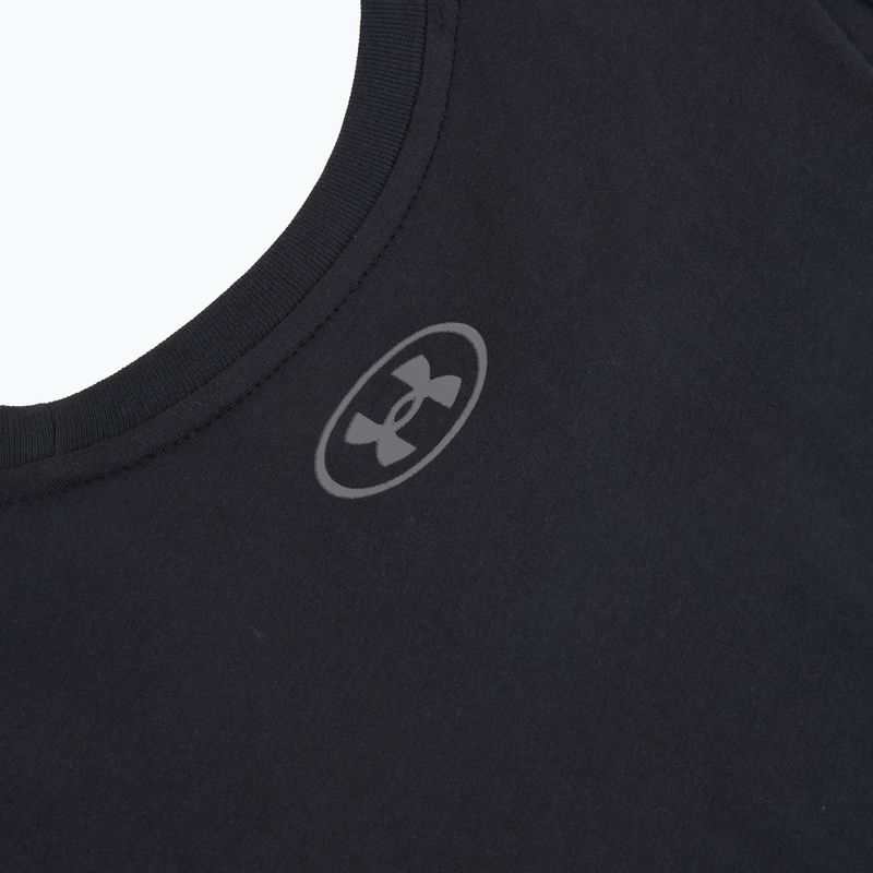 Pánské tréninkové tričko Under Armour Left Chest Cut Off Tank black/black 4