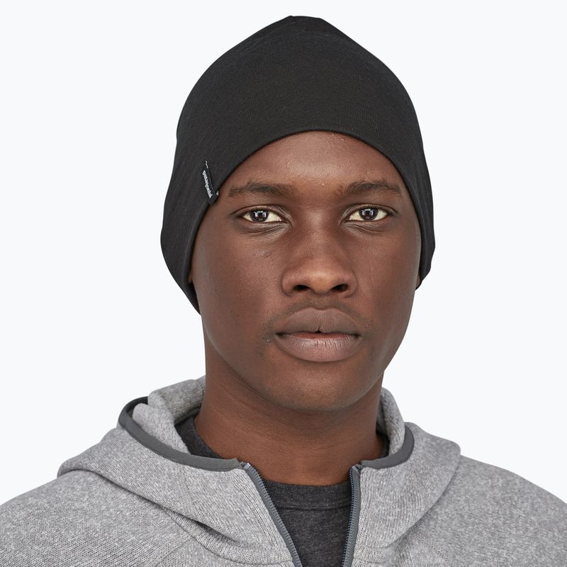 Zimní čepice Patagonia Overlook Merino Wool Liner Beanie black 2
