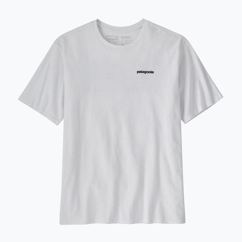 Pánské trekingové tričko Patagonia P-6 Logo Responsibili-Tee white 3
