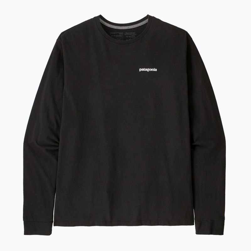 Pánské trekové tričko longsleeve Patagonia P-6 Logo Responsibili black 5