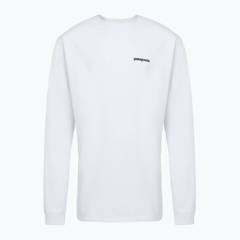 Pánské tričko Patagonia P-6 Logo Responsibili Longsleeve white 3