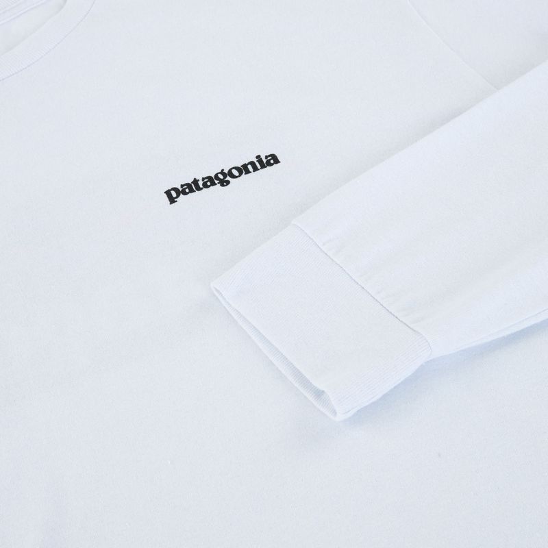 Pánské tričko Patagonia P-6 Logo Responsibili Longsleeve white 5