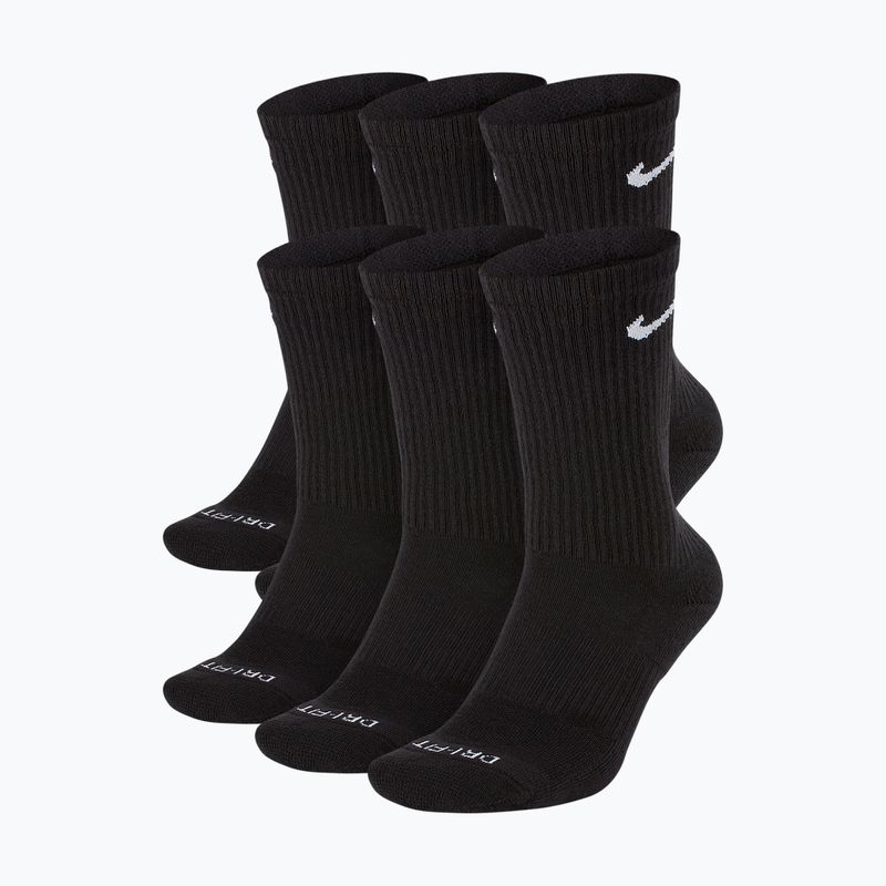 Pánské ponožky Nike Everyday Plus Cushioned Crew 6 pairs black/white