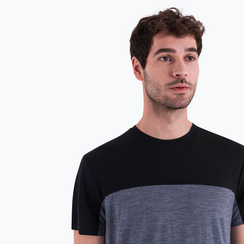 Pánské trekingové tričko  icebreaker Merino Cool-Lite Sphere III SS Tee Colour Block graphite hthr 6