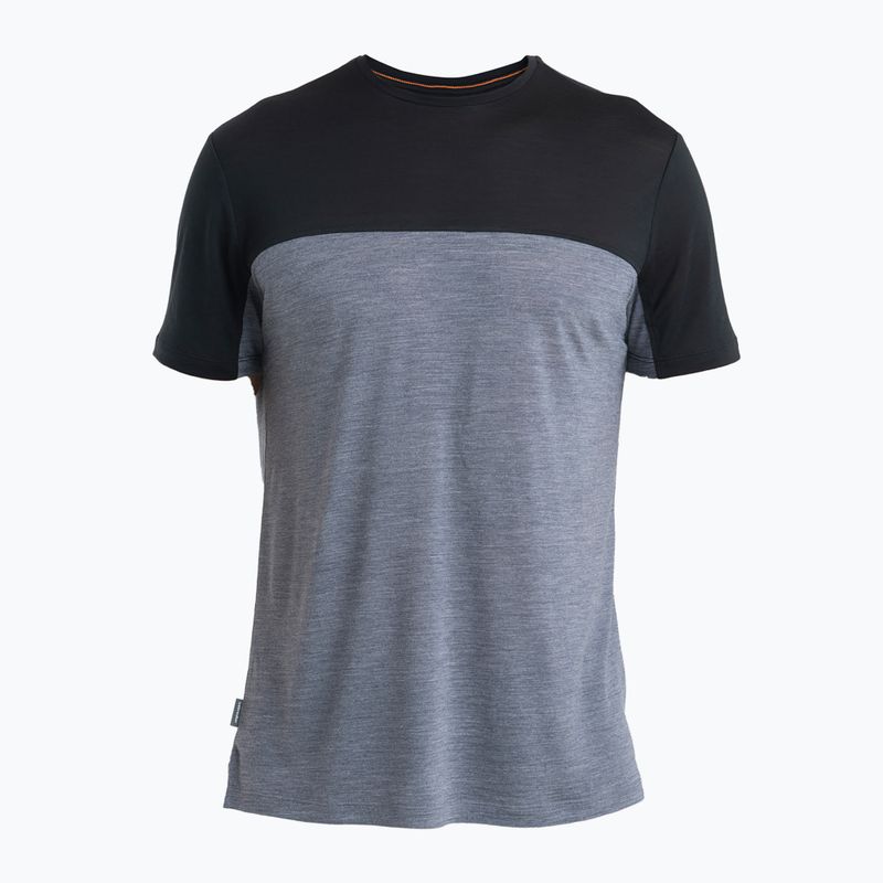 Pánské trekingové tričko  icebreaker Merino Cool-Lite Sphere III SS Tee Colour Block graphite hthr 7