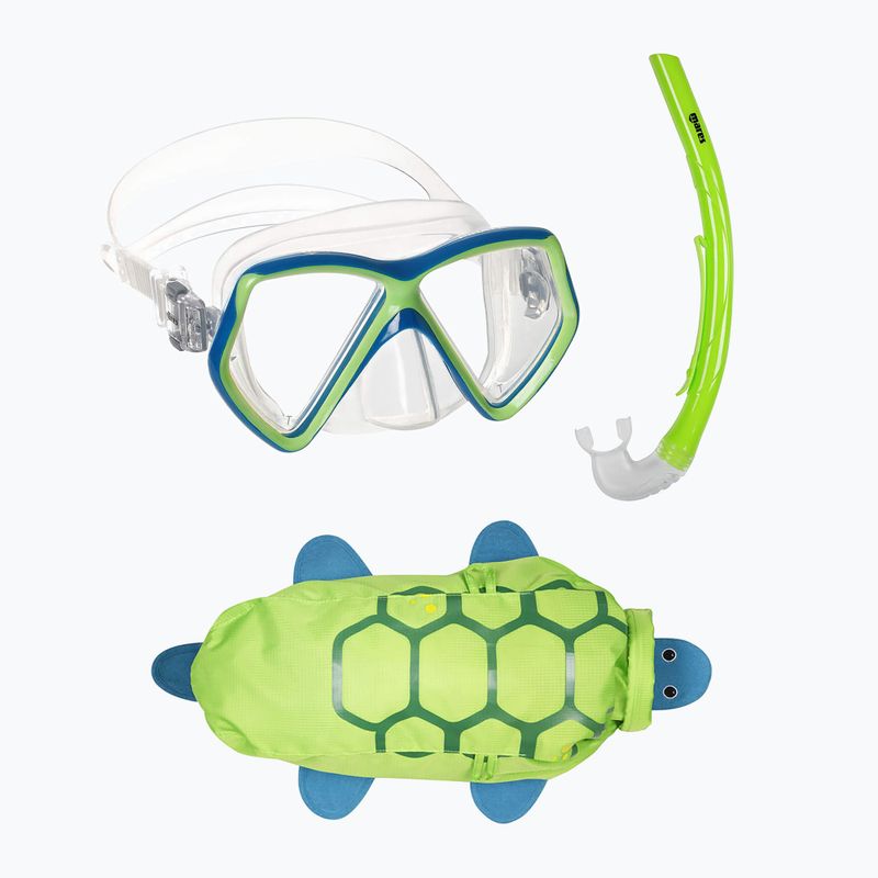 Dětská šnorchlovací sada Mares Combo Zoo green