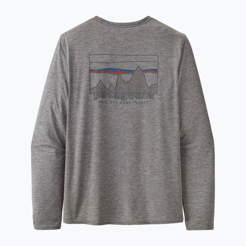 Pánské tričko Patagonia Cap Cool Daily Graphic 73 Longsleeve skyline/feather grey  5