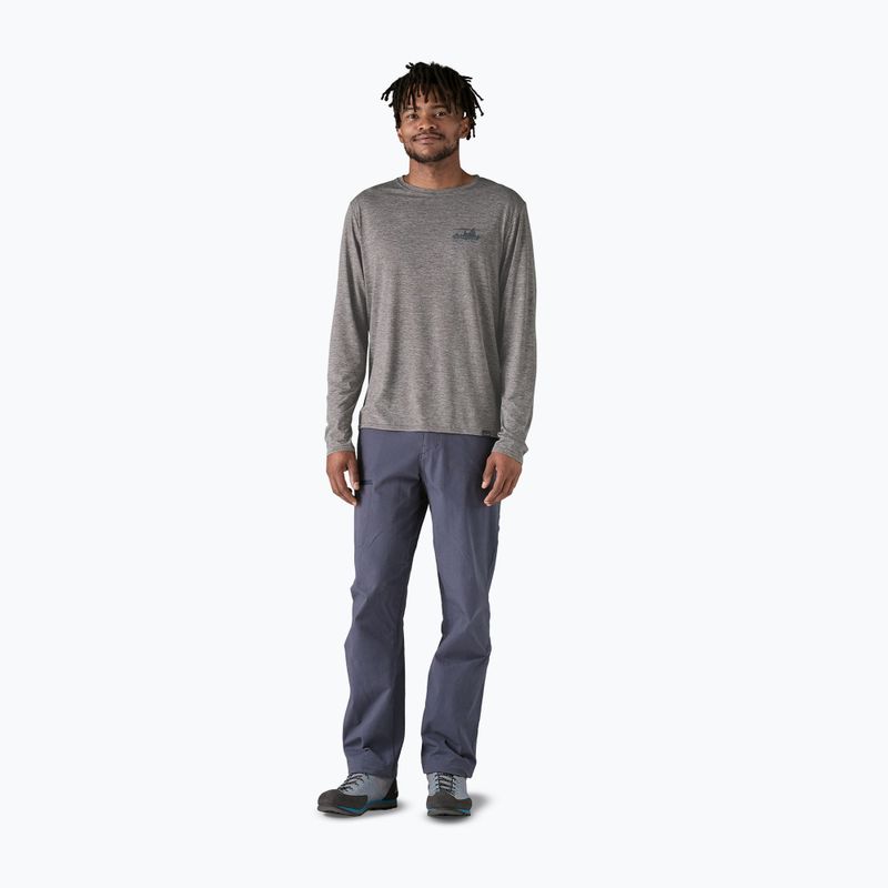 Pánské tričko Patagonia Cap Cool Daily Graphic 73 Longsleeve skyline/feather grey  2