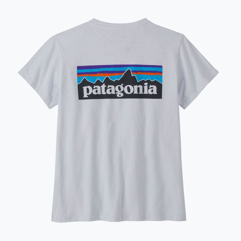 Dámské trekingové tričko Patagonia P-6 Logo Responsibili-Tee white 5