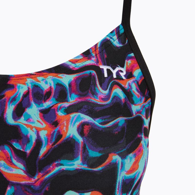Dámské jednodílné plavky TYR Durafast Elite Energy Cutoutfit multicolor 3