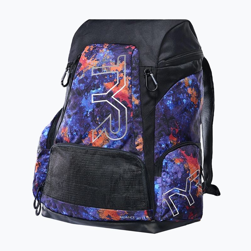 Plavecký batoh Tyr Alliance Montipora Printed 45 l purple/orange
